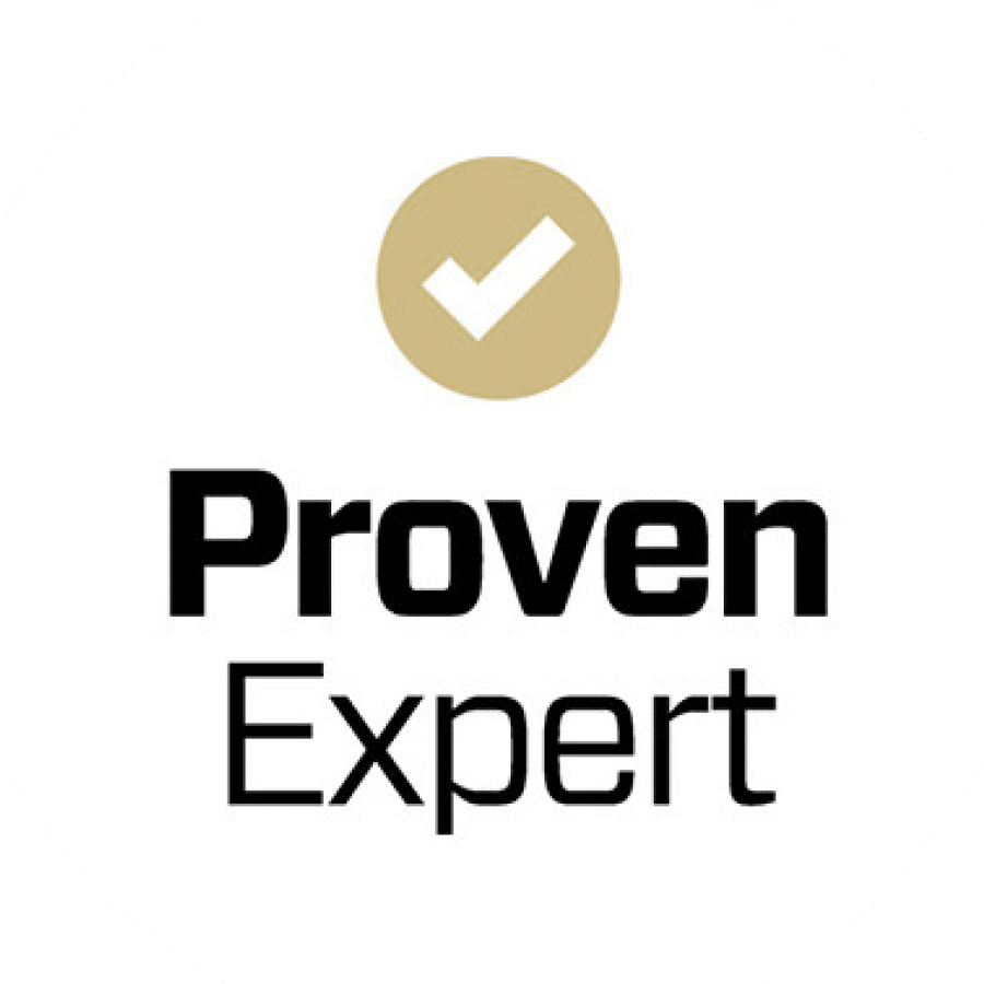 Logo von Proven Expert mit Häkchen