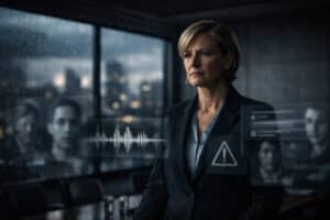 Cybersecurity KI - Fokus auf digitale Überlagerungen im Büro