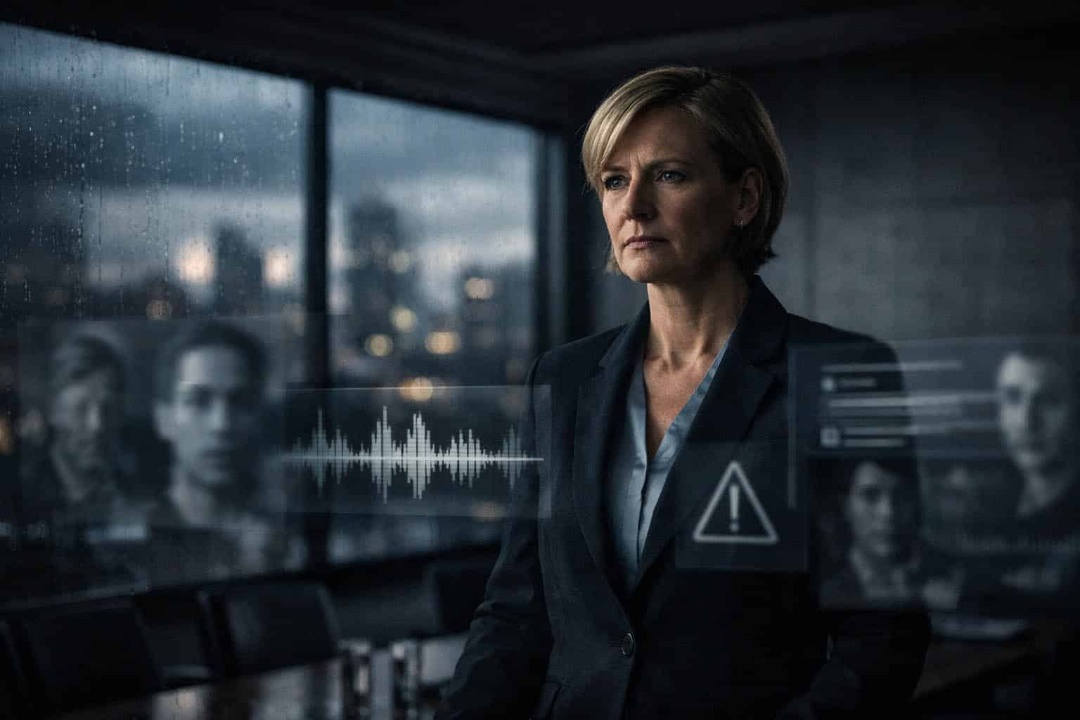 Cybersecurity KI - Fokus auf digitale Überlagerungen im Büro