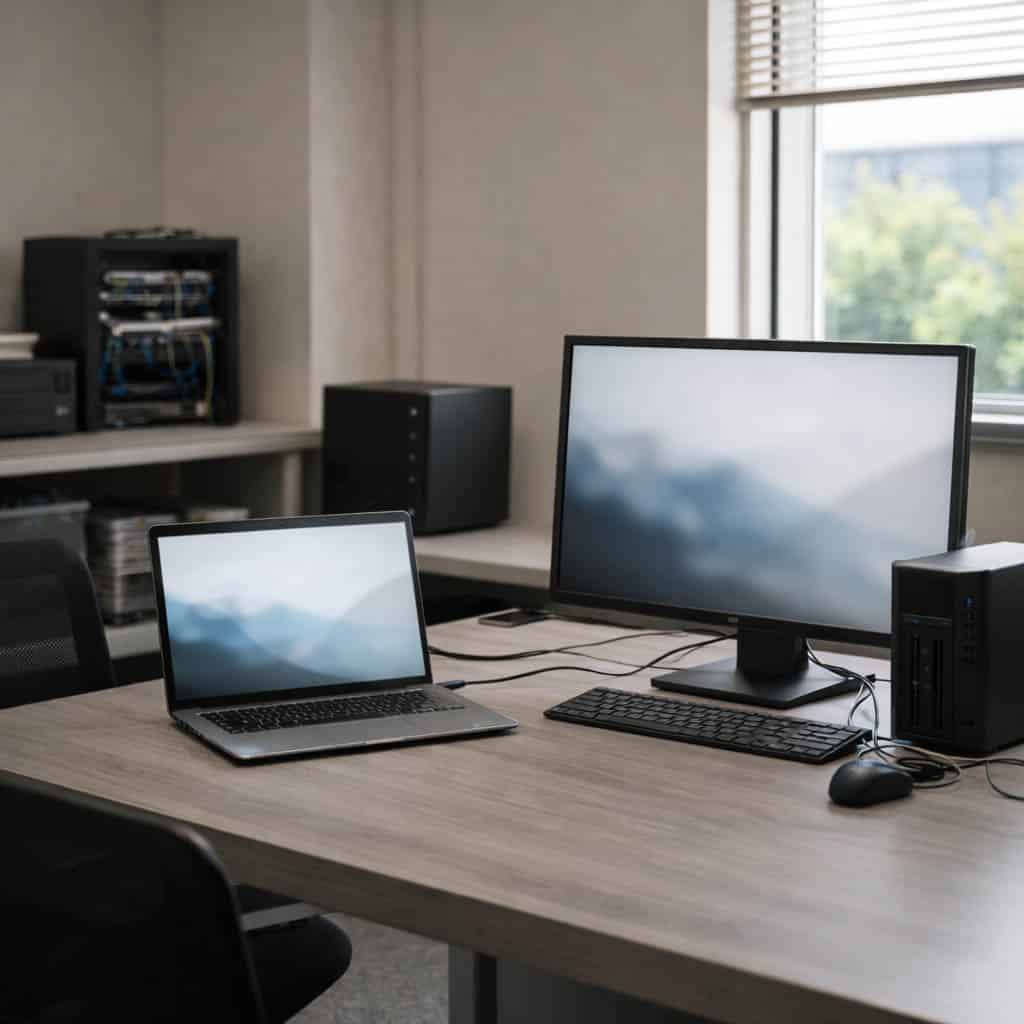 Modernes Büro mit IT-Ausstattung